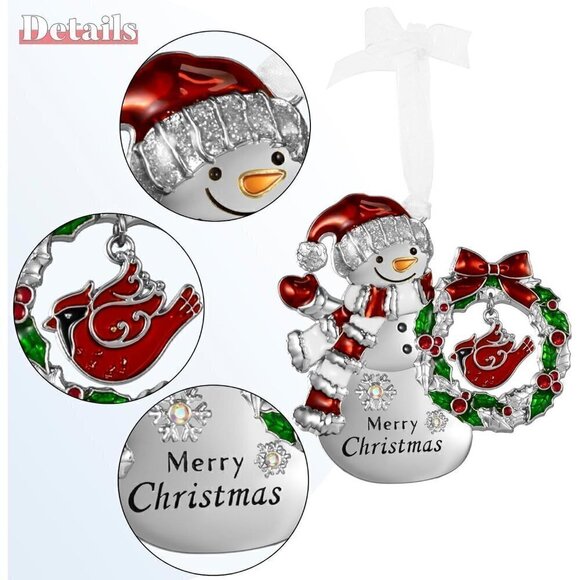 Christmas Tree Ornaments Hanging Charm Decorative Pendant of Car  Charm Holiday - Picture 5 of 7